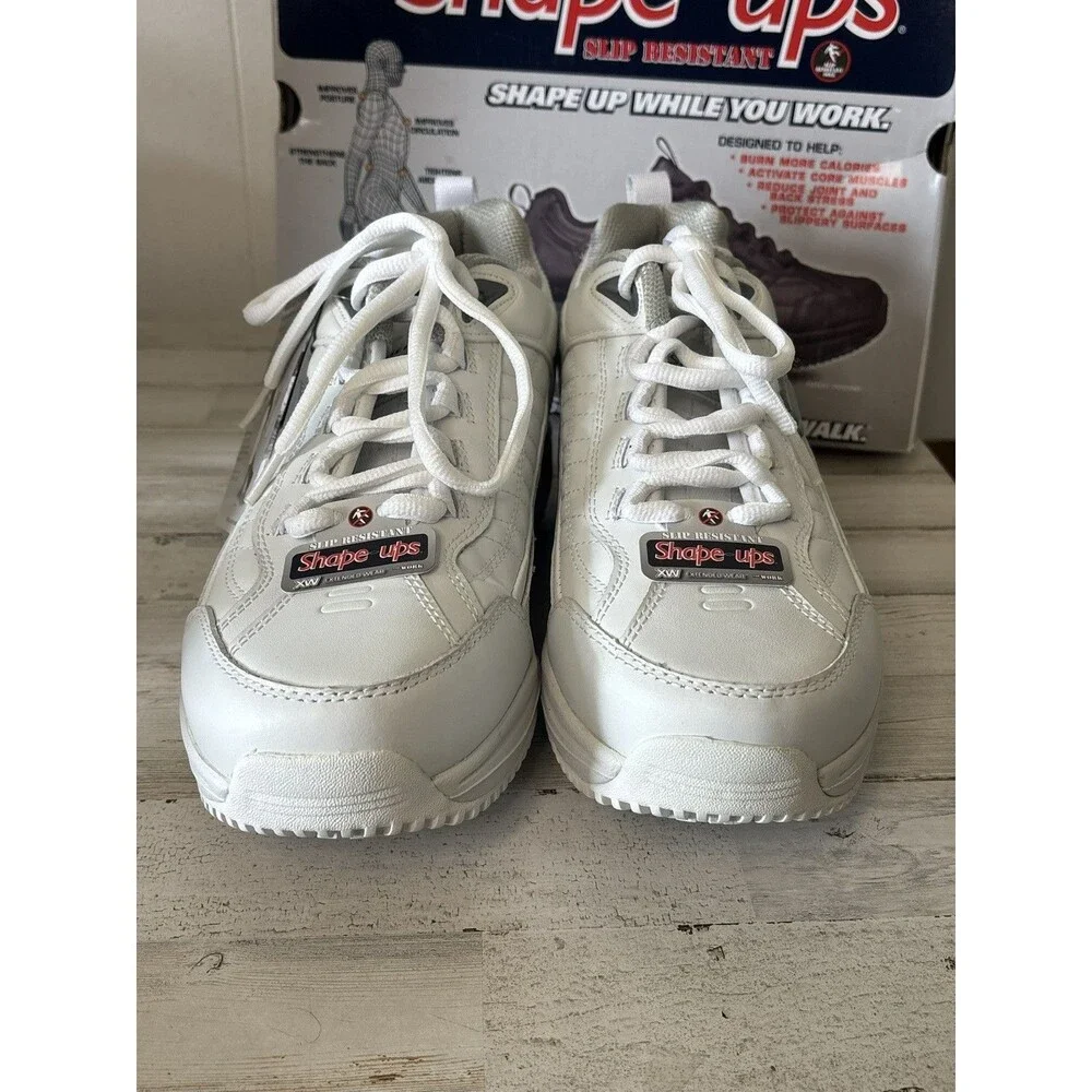 Skechers Shape Ups XT White Toning Shoes Slip Resistant - New In Box - Men’s 10
